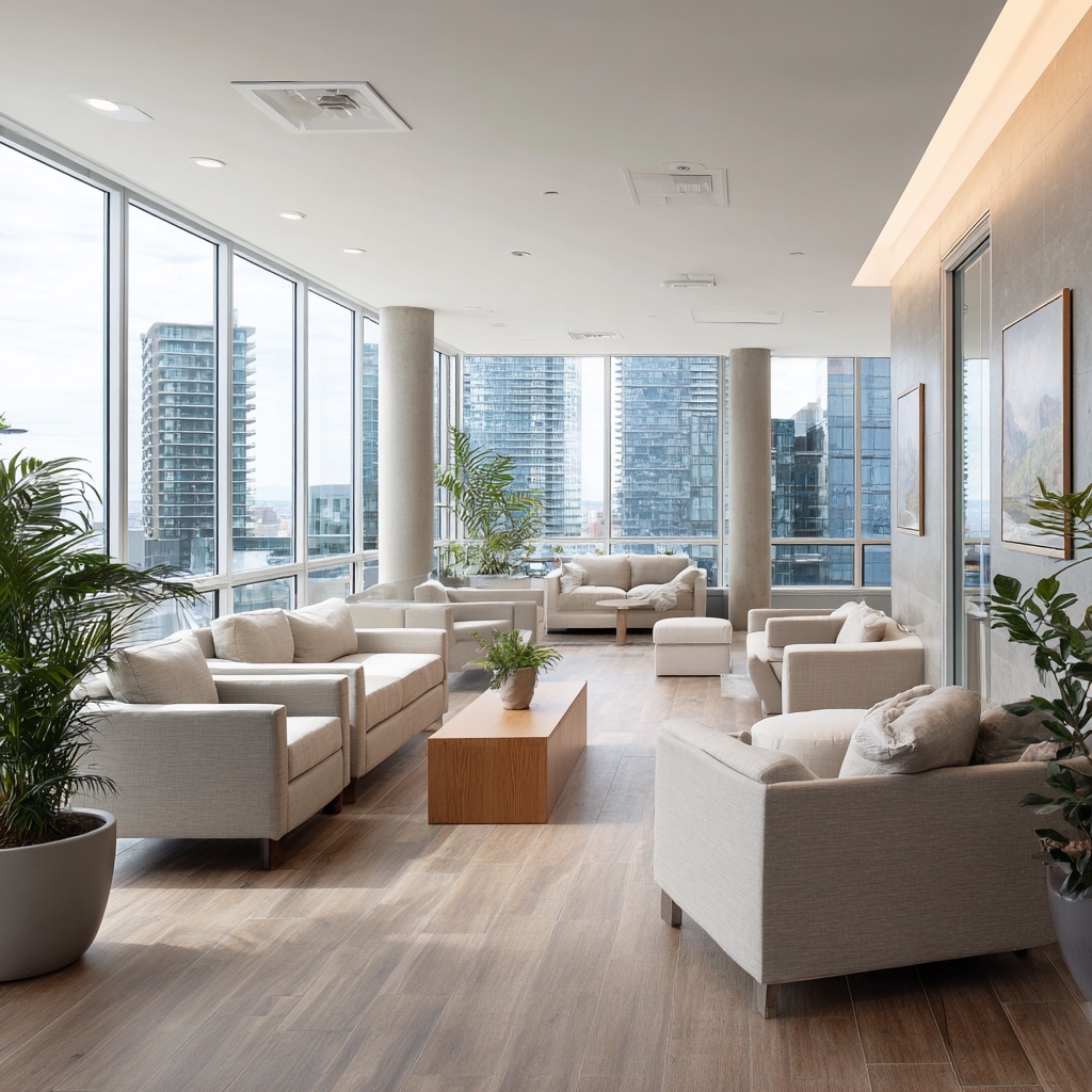 Comfortable living spaces at Lighthouse Wellness treatment center